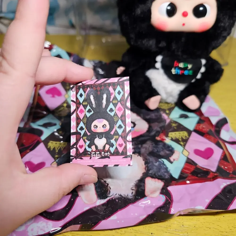 Baby Three Lily Rabbit Town V1 OPENED Black 180 Boba Eyes Pink Hair O Mouth